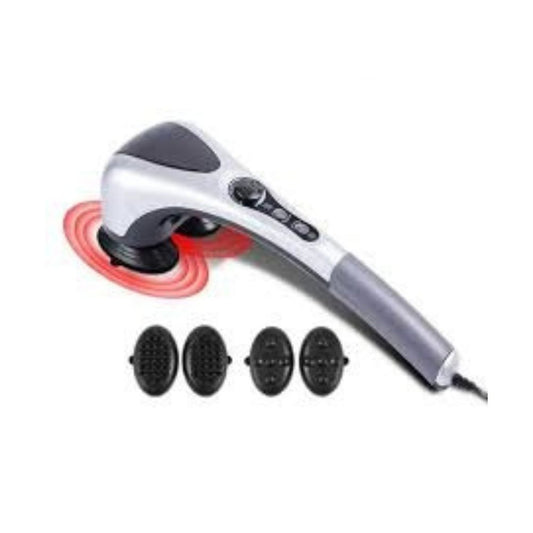 Double Head Electric Massager – Deep Tissue Vibration & Heat Therapy