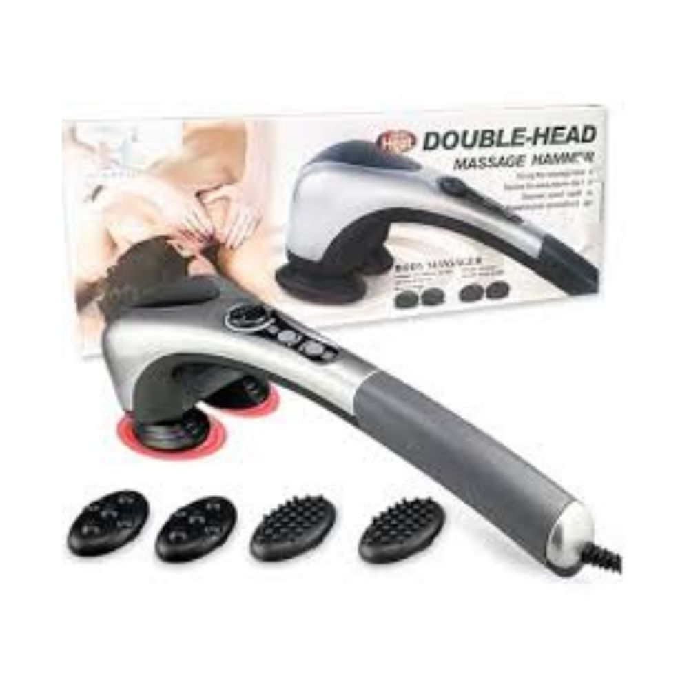 Double Head Electric Massager – Deep Tissue Vibration & Heat Therapy