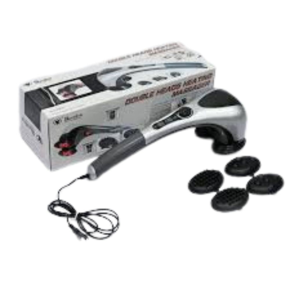 Double Head Electric Massager – Deep Tissue Vibration & Heat Therapy